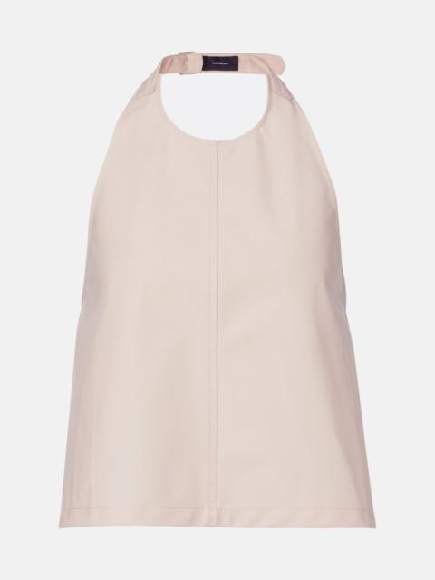 WARDROBE.NYC Halterneck cotton-blend top