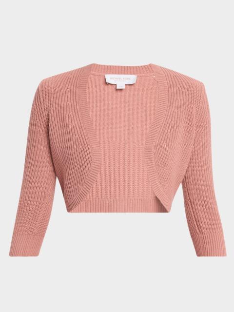 MICHAEL KORS COLLECTION Cashmere Cropped Shrug