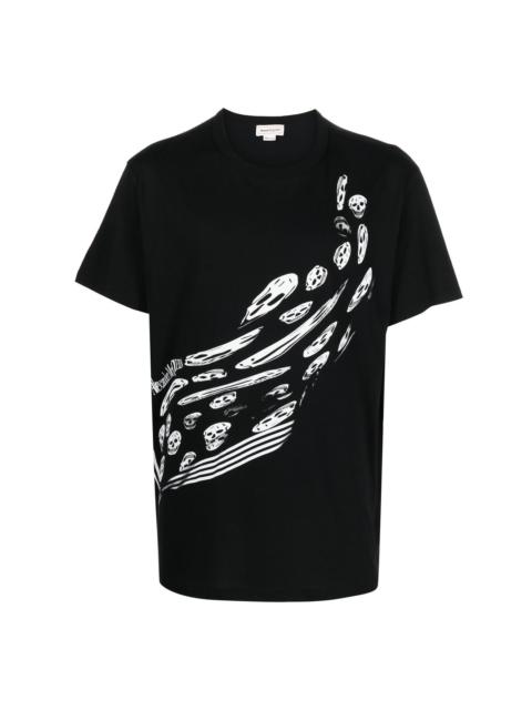 skeleton-print short-sleeved T-shirt
