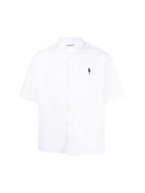 Neil Barrett embroidered-logo cotton shirt