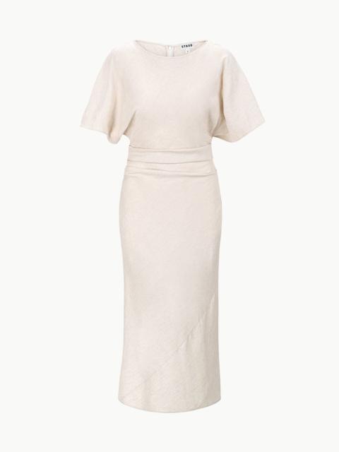 STAUD STAUD AMELIE LINEN DRESS NATURAL
