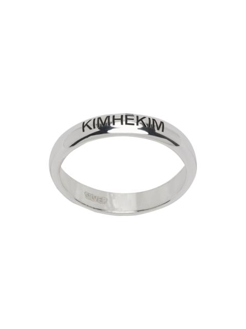 KIMHĒKIM Silver Thin Logo Ring