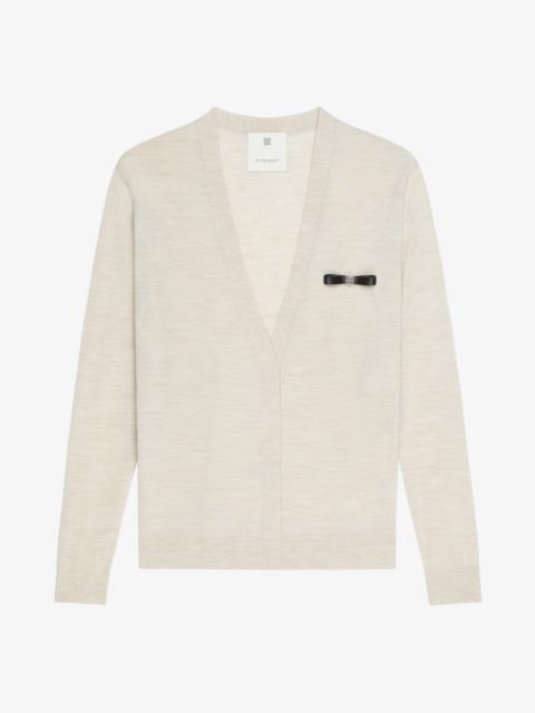 Givenchy CARDIGAN IN WOOL WITH 4G BOW DETAIL
