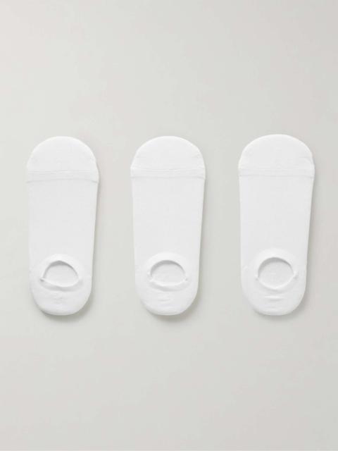 ANONYMOUSISM Three-Pack No-Show Cotton-Blend Socks