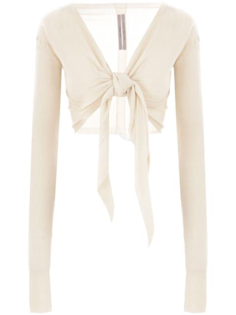 Rick Owens tied cardigan