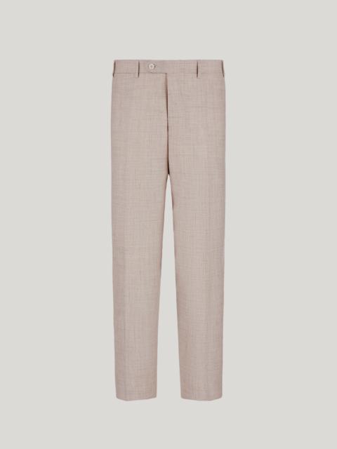 Canali TRAVEL PANTS IN WOOL, SILK AND LINEN