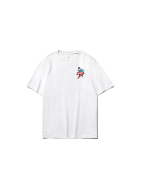 Li-Ning Graphic Loose Fit T-shirt 'White' AHSR406-1