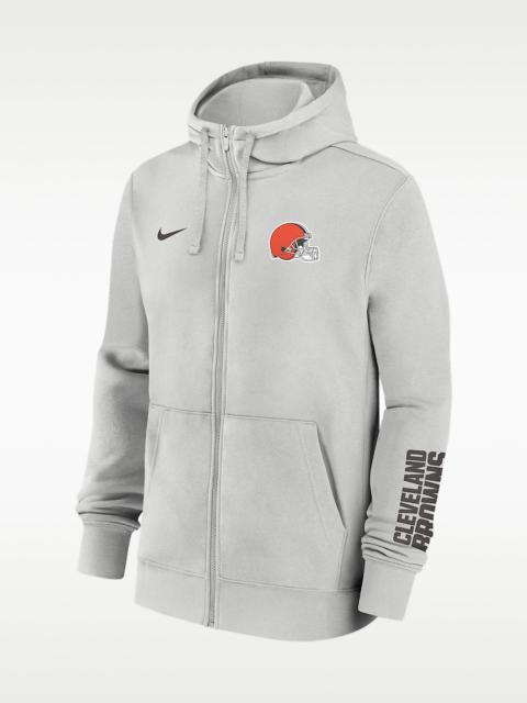 Nike Cleveland Browns Club Men's Nike NFL Full-Zip Hoodie