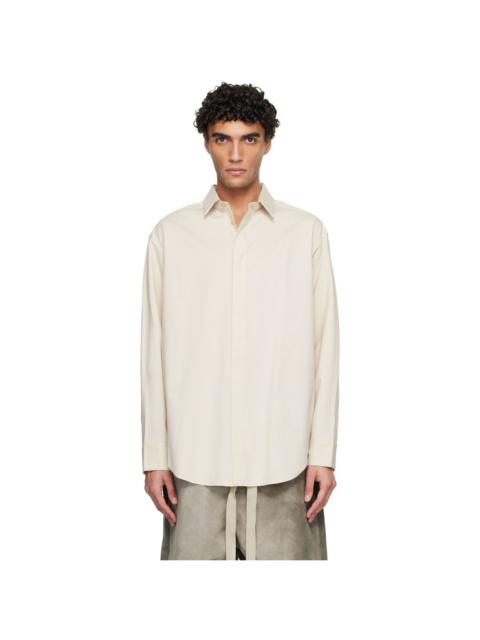 Fear of God Beige Cotton Wool Oxford Classic Shirt