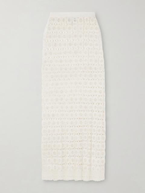 CALLE DEL MAR Tea Party Crochet Midi Skirt