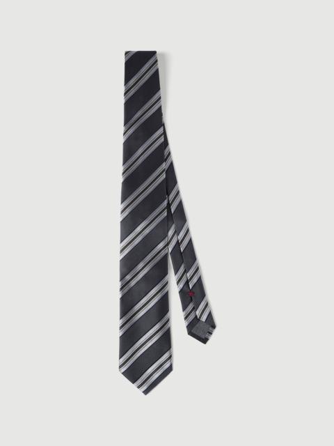 Brunello Cucinelli Textured striped silk tie