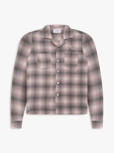 Rhude BLEED PLAID FLANNEL