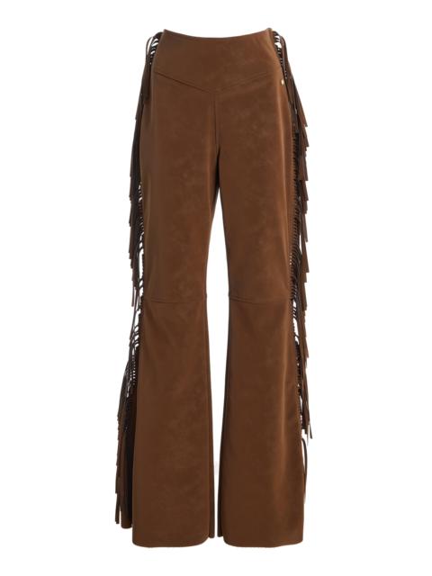 GOLDBERGH Rumi Fringed Faux Suede Ski Pants