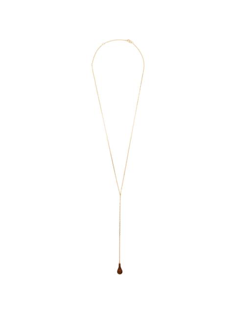 TOTEME Tiger's Eye Drop Necklace