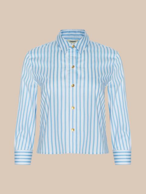 L'AGENCE Fawn Beach Print Shirt