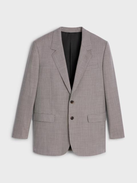 CELINE jude jacket in checked wool and silk
