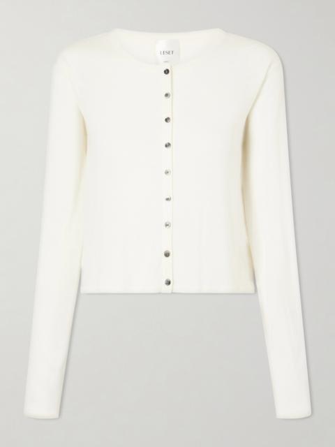 LESET James Merino Wool Cardigan