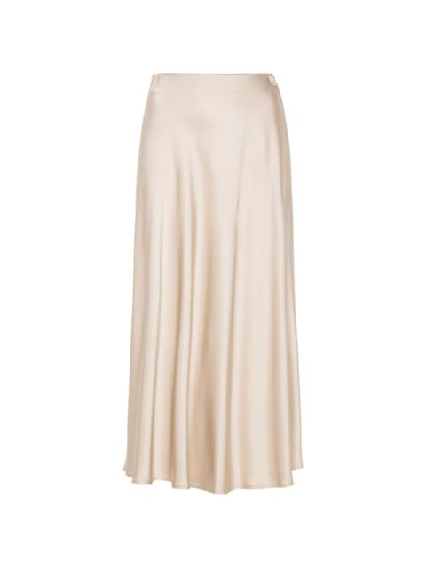 Herno satin midi skirt