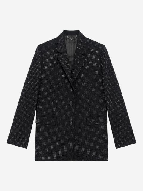 The Kooples BLACK RHINESTONE JACKET
