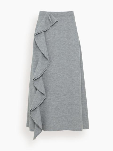 ULLA JOHNSON Mireya Skirt in Heather Grey