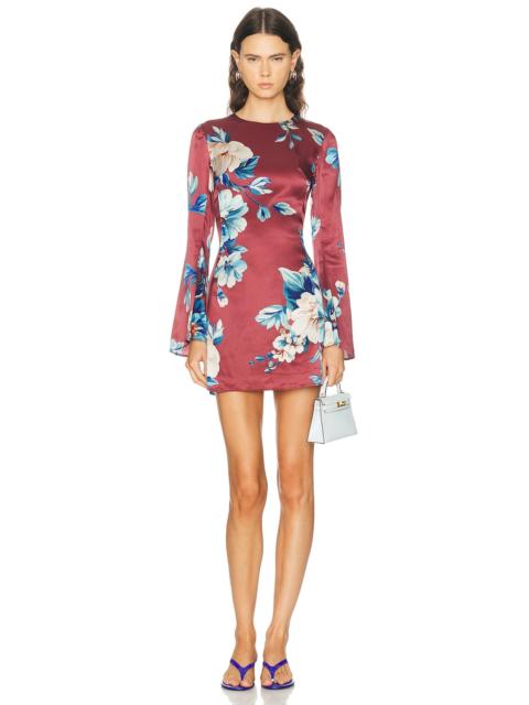 LEO LIN Suzanne Bell Sleeve Mini Dress