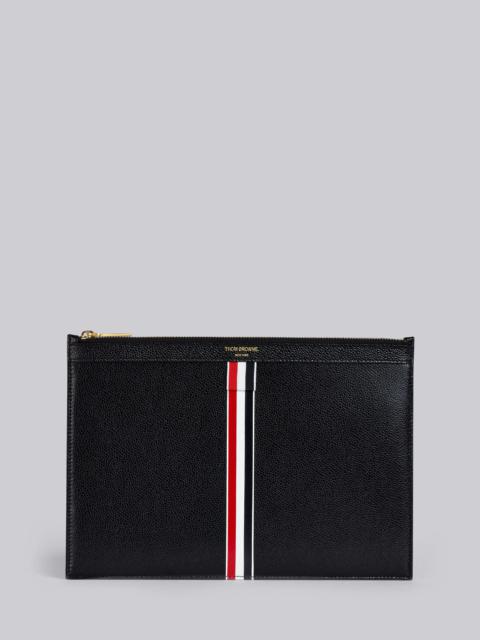 Thom Browne vertical Intarsia stripe small tablet holder