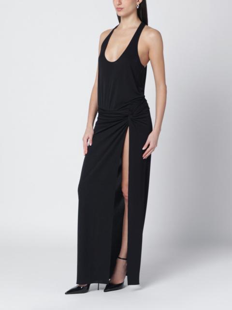 THE ANDAMANE Black Juno dress with ruching