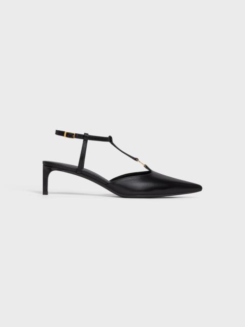 CELINE KITTEN T-BAR STRAP PUMP in CALFSKIN