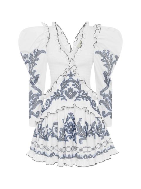 ALÉMAIS Hazel Embroidered Mini Dress