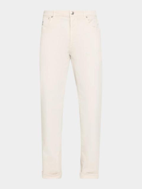 Brunello Cucinelli Men's Straight Fit Stretch Five-Pocket Pants