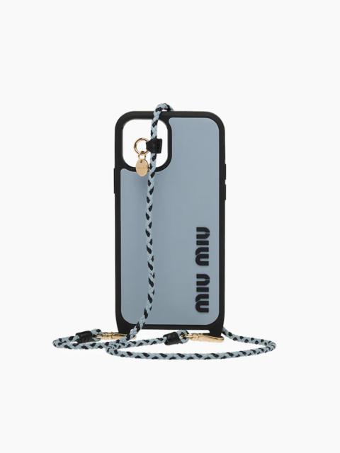 Miu Miu Rubber cover for iPhone 12 and 12 Pro