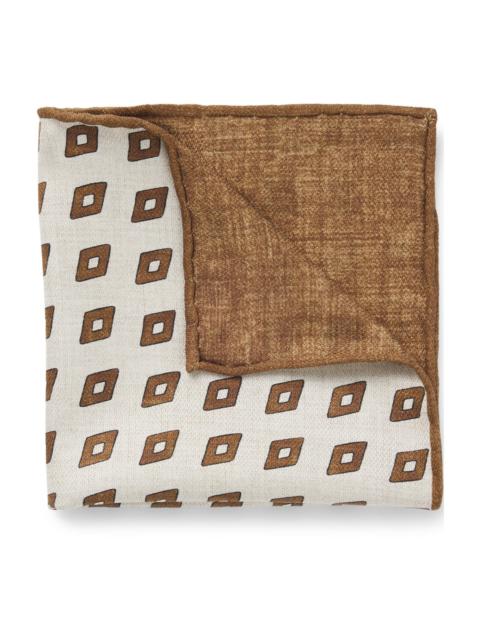 BOSS PRINTED POCKET SQUARE IN SILK