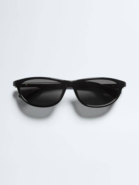 Bottega Veneta BV1497S Classic Rectangular Sunglasses