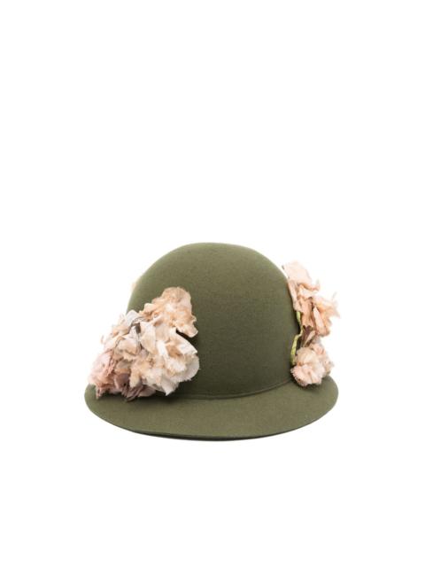 Comme des Garçons Homme Plus floral-detailing fedora