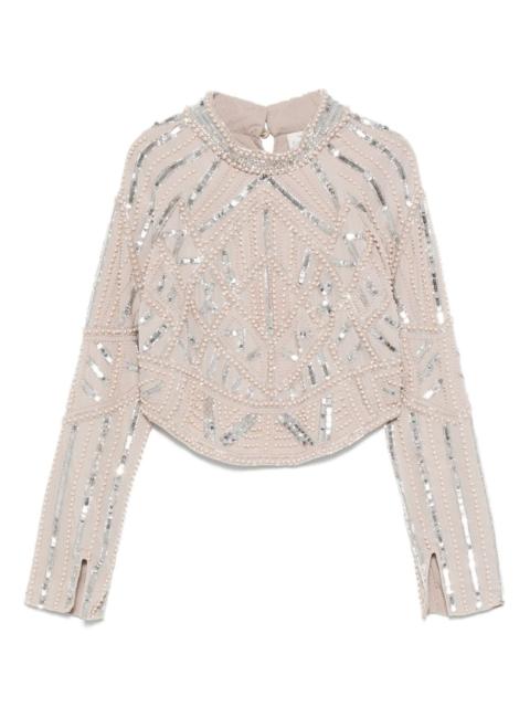 forte_forte sequin-embellished top