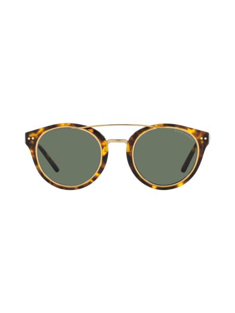 49mm Round Sunglasses in Havana/Green