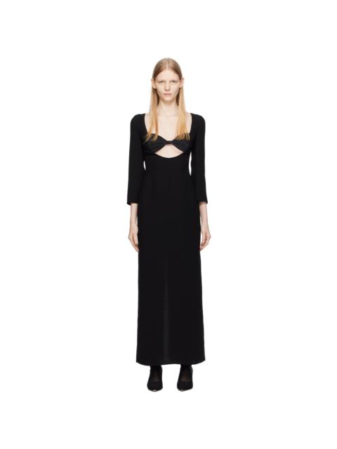 BEVZA Black Seashell Bra Maxi Dress