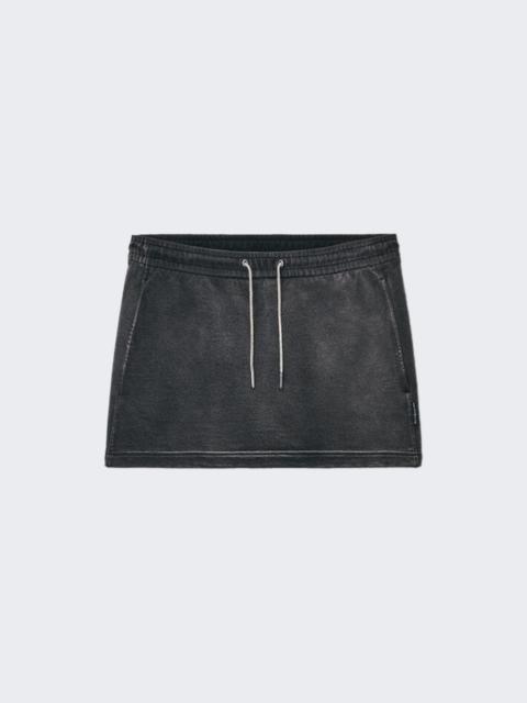 alexanderwang.t Terry Mini Skirt Washed Caviar