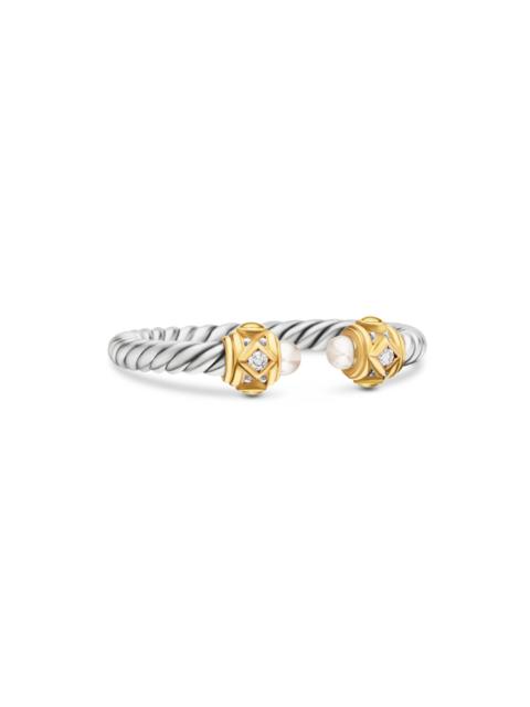 DAVID YURMAN Women's Renaissance Ring in Sterling Silver - Pearl