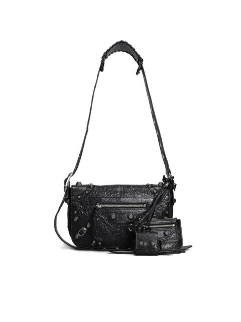 BALENCIAGA textured leather shoulder bag