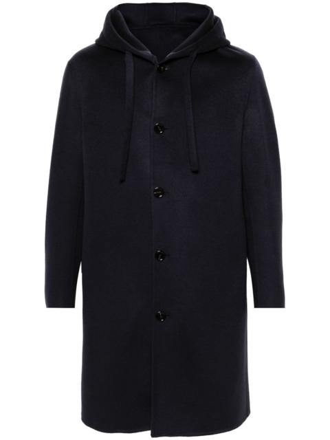 LARDINI hooded wool coat