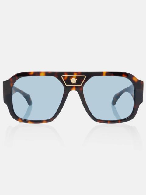 VERSACE Rectangular sunglasses