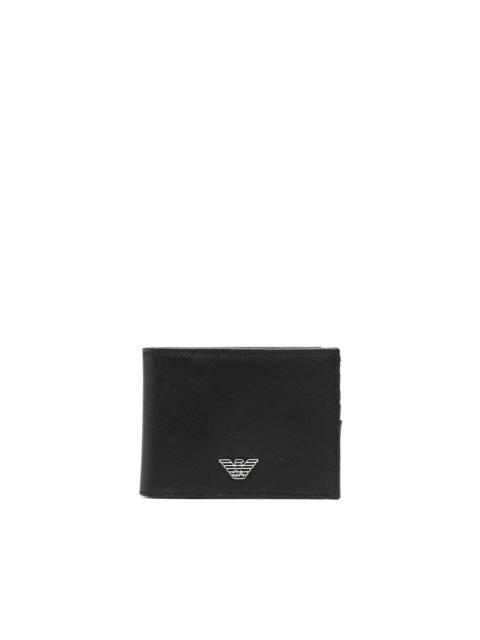 EMPORIO ARMANI logo-plaque bi-fold wallet