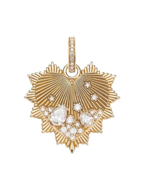 FOUNDRAE Diamond Heart Love Token Medium Medallion