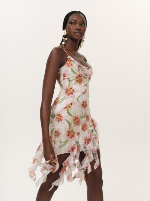 For Love & Lemons Sunrise Lily Beaded Mini Dress