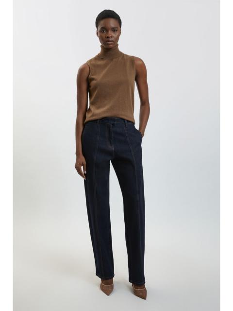 KAREN MILLEN Petite Denim Straight Leg Jean