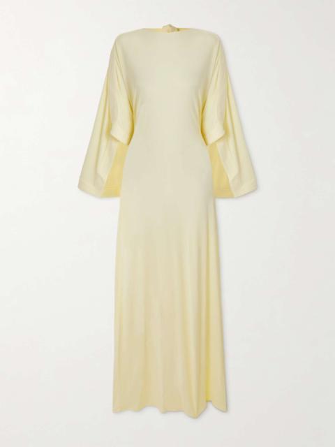 16ARLINGTON Catius open-back jersey maxi dress Yellow