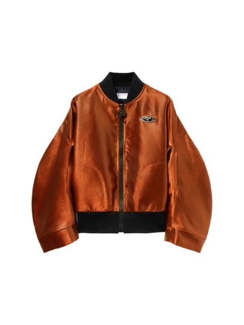 logo-plaque bomber jacket