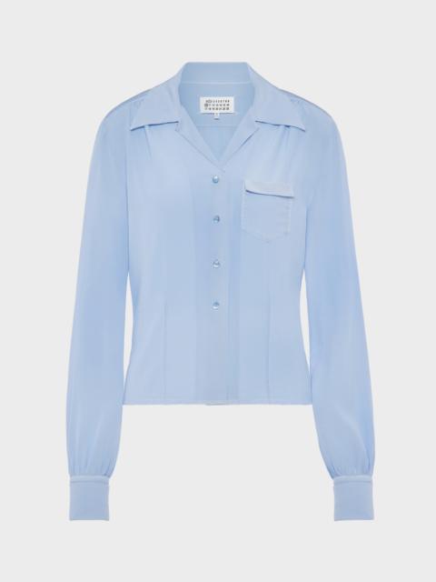 Maison Margiela Long-sleeved silk shirt