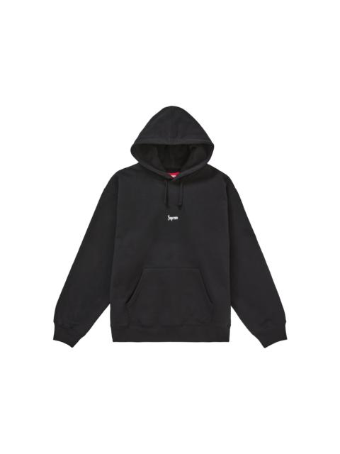 Supreme Micro Logo Hooded Sweatshirt (FW24) Black
